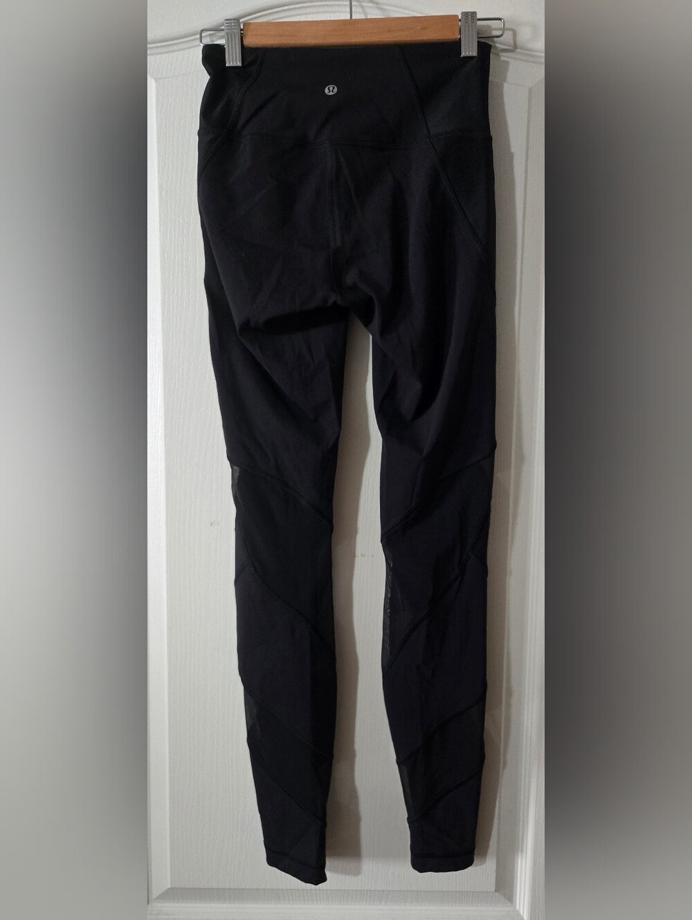 Lululemon Womens Wunder Under Mesh Leggings Black Size 4